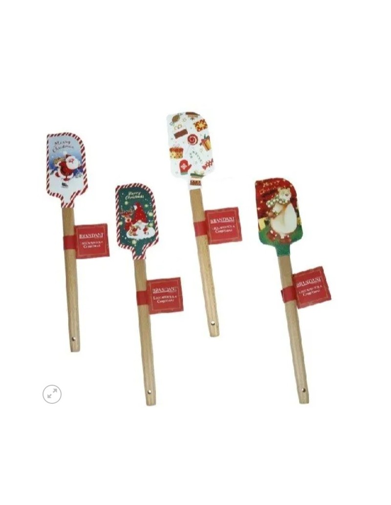 Christmas leccapentole spatola in silicone con decori natalizi | Brandani -BRANDANI