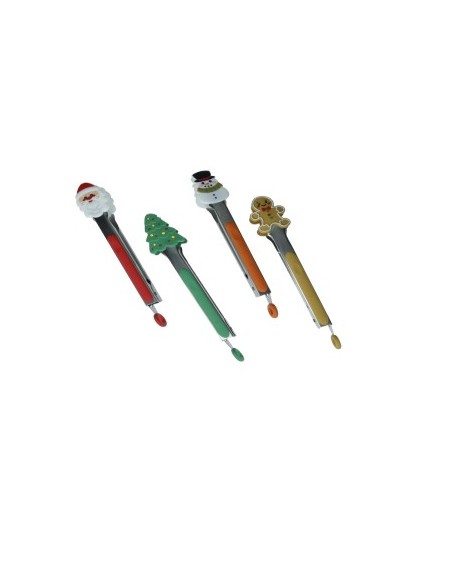 Dolcenatale pinze da cucina, 4 soggetti natalizi assortiti | Brandani -BRANDANI
