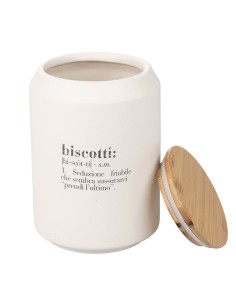 Victionary biscottiera in ceramica avorio con coperchio in bambù 1700 ml | Villa d'Este -VILLA D' ESTE 2
