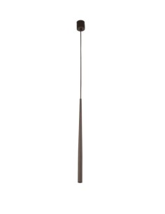 Lampada a sospensione Piano a cono allungato in metallo marrone, H 140 cm, G9 | TK Lighting -TK LIGHTING