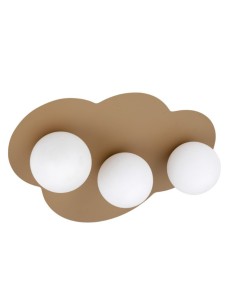 Sospensione a nuvola 51 cm in acciaio verniciato sabbia con sfera, LED max 8 W | TK Lighting -TK LIGHTING