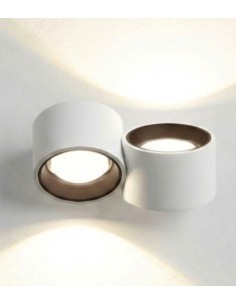 Applique Nappo in gesso bianco a luce indiretta, cilindrica 23,5x14,8 cm, 2 GX53 | Sforzin -SFORZIN - MILOOX 2