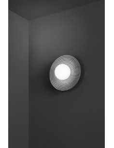 Applique Huevo in metallo e cemento grigio con sfera in vetro bianco, E27 | Perenz -PERENZ 2