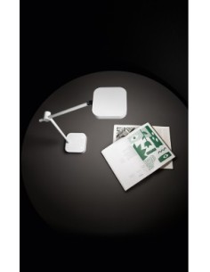 Lampada da tavolo LED in plastica bianca 37 cm, 8 W CCT dimmerabile touch, USB | Perenz -PERENZ 2