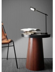 Lampada da tavolo LED in plastica nera 37 cm, 8 W CCT dimmerabile touch, USB | Perenz -PERENZ 2