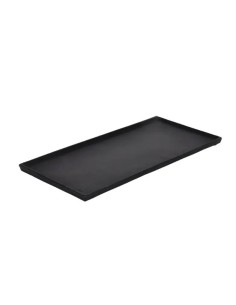 Vassoio decorativo rettangolare in alluminio nero, collezione Forleyet | Eglo -EGLO