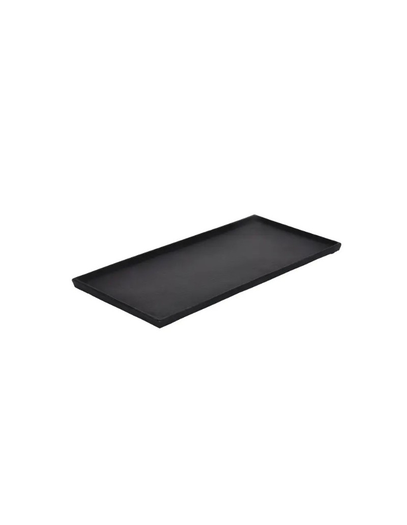 Vassoio decorativo rettangolare in alluminio nero, collezione Forleyet | Eglo -EGLO