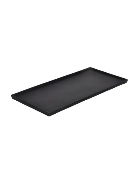 Vassoio decorativo rettangolare in alluminio nero, collezione Forleyet | Eglo -EGLO