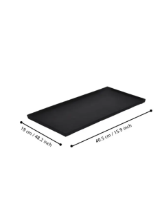 Vassoio decorativo rettangolare in alluminio nero, collezione Forleyet | Eglo -EGLO 2