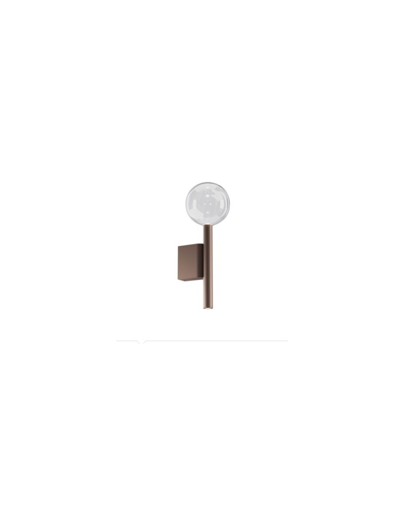 Applique LED Bolla marrone opaco con sfera in vetro soffiato, 12 W CCT dimmerabile | Redo -REDO GROUP