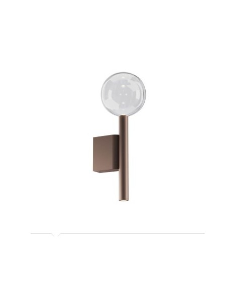 Applique LED Bolla marrone opaco con sfera in vetro soffiato, 12 W CCT dimmerabile | Redo -REDO GROUP
