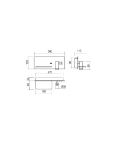 Applique LED Brook bronzo antico con ripiano, USB e testa orientabile, 8+3 W (v.2) | Redo -REDO GROUP 2