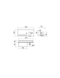 Applique LED Brook bronzo antico con ripiano, USB e testa orientabile, 8+3 W | Redo -REDO GROUP 2