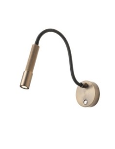 Applique LED Drill braccio flessibile bronzo antico, sensore touch e dimmer, 8 W | Redo -REDO GROUP