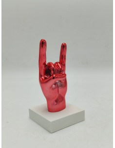 Scultura corna napoletane bianco e rosso in marmorino, collezione I Vulcanici | Bongelli -BONGELLI PREZIOSI