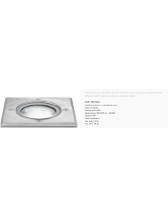 Faro da incasso calpestabile Skeiron 15 cm in alluminio nichel, GX53, IP67 | Gea Luce -GEA LUCE 2