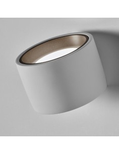 Applique Nappo Ø 12 in gesso bianco a luce indiretta, interno bronzo, GX53 | Sforzin -SFORZIN - MILOOX