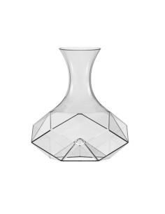 Diamond decanter grande in vetro trasparente, 1,8 litri | Brandani -BRANDANI