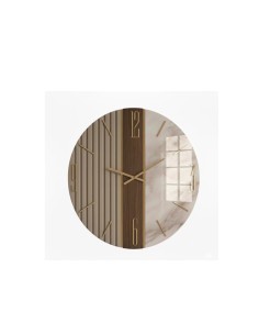 Orologio da parete Astro Ø 80 cm in vetro specchio cannettato e resina marmo | Artidea -ARTIDEA 2