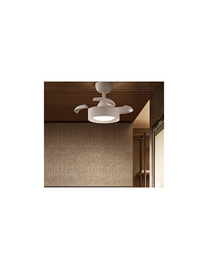 Ventilatore da soffitto con luce LED 22 W CCT e telecomando, sabbia | Perenz -PERENZ