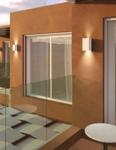 Applique da esterno Spa Plus bianca con alette regolabili, 2 GX53, IP54 | Top Light -TOP LIGHT