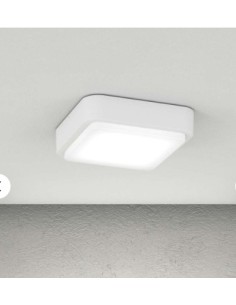 Plafoniera da esterno Irvine quadrata 28 cm in alluminio bianco, 4 GX53 | Top Light -TOP LIGHT
