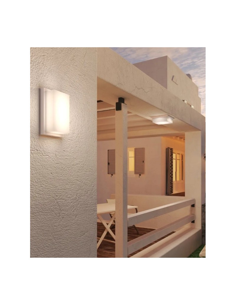 Applique plafoniera da esterno Miami in alluminio bianco, 2 GX53, IP54 | Top Light -TOP LIGHT