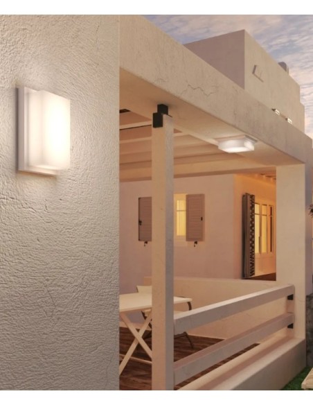Applique plafoniera da esterno Miami in alluminio bianco, 2 GX53, IP54 | Top Light -TOP LIGHT