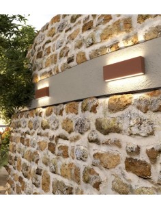 Applique LED da esterno Madrid 26 cm corten, biemissione, CCT, IP65 | Top Light -TOP LIGHT 2