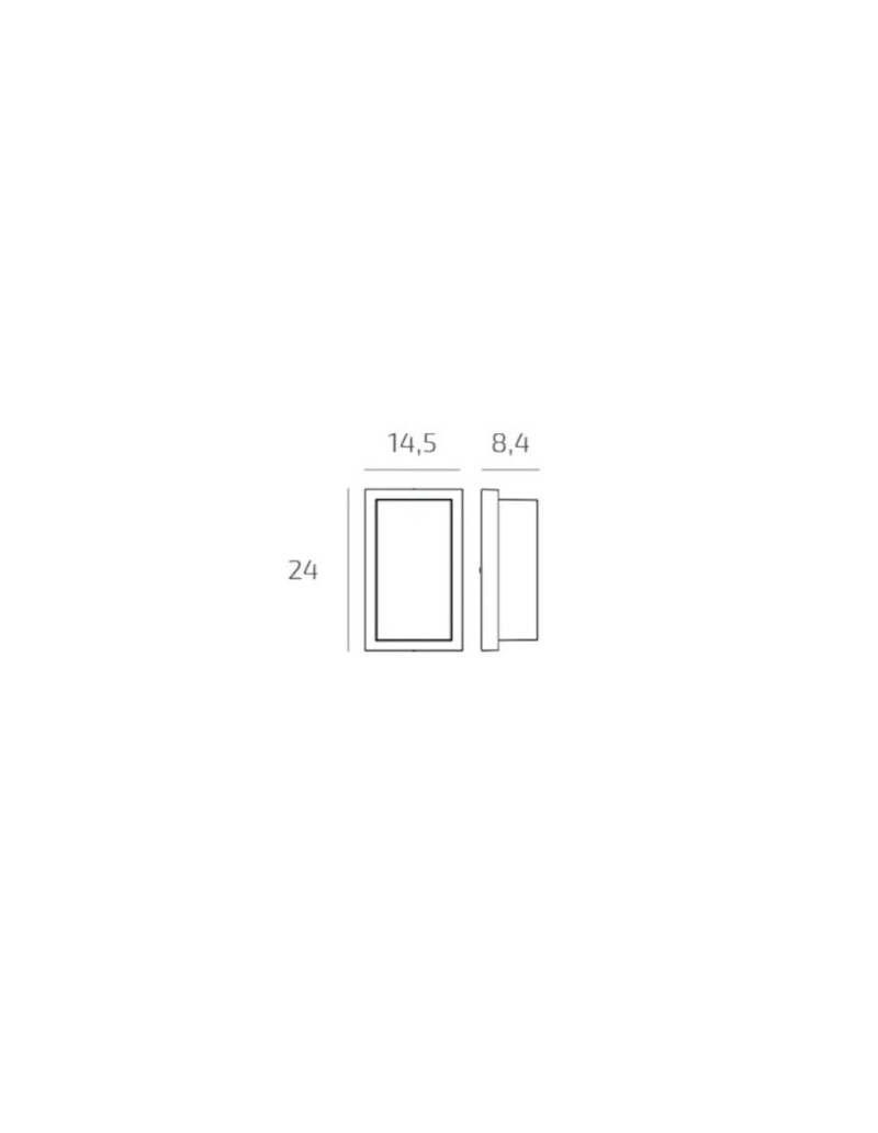 Applique plafoniera da esterno Miami in alluminio bianco, 2 GX53, IP54 | Top Light -TOP LIGHT