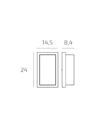 Applique plafoniera da esterno Miami in alluminio bianco, 2 GX53, IP54 | Top Light -TOP LIGHT