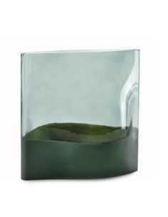 Vaso in vetro verde collezione Dylan, H 23 cm | Fade -FADE
