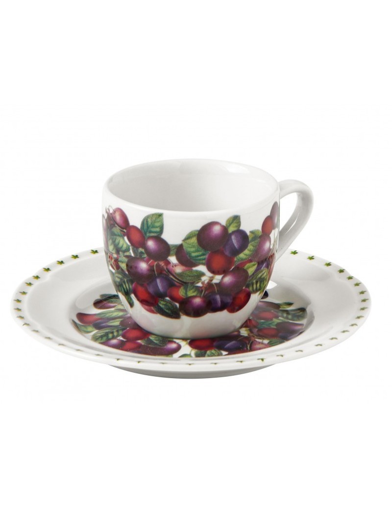 Le Primizie set 4 tazzine da caffè in new bone china | Brandani -BRANDANI