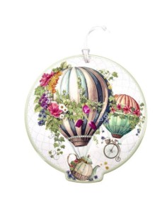 Wonderland sottopentola decorativo in ceramica bianca e sughero | Brandani -BRANDANI