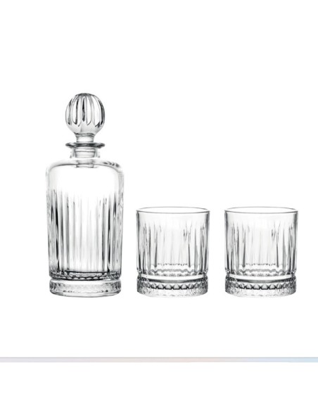 Set tasting liquori con bottiglia 0,8 L e bicchiere 26 cl in vetro | Brandani -BRANDANI