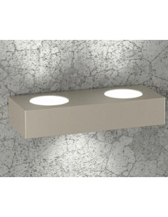 Applique da esterno Beaside a biemissione finitura sabbia, 3 GX53 | Top Light -TOP LIGHT