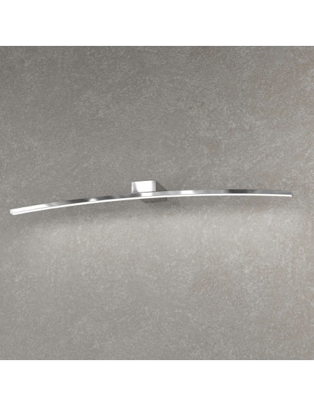 Applique ad arco Curved 70 cm cromo per specchio e quadro, LED 11,2 W naturale | Top Light -TOP LIGHT