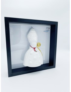 Quadro San Gennaro in ceramica dipinta a mano, da parete o da appoggio 27 x 27 cm | A Ciort -A CIORT