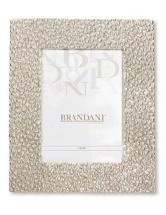 Cornice portafoto in poliresina oro con decoro chicco di grano, foto 13x18 | Brandani -BRANDANI