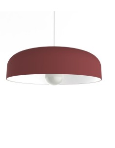 Lampada a sospensione Tuzzi Ø 40 in metallo bicolore rosso e bianco, E27 | Lumicom -LUMICOM