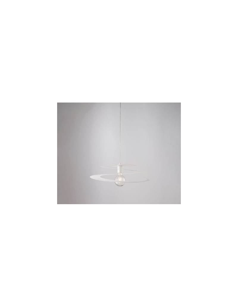 Sospensione Spring Ø 50 cm in ferro bianco traforato al laser, E27 | Bonetti Illumina -BONETTI ILLUMINA