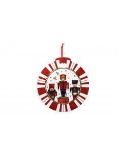 Lo Schiaccianoci sottopentola natalizio in ceramica e sughero Ø 20 (cod. 84191) | Brandani -BRANDANI