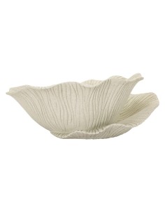 Centrotavola e Svuotatasche decorativo Petalo in resina sabbia, 34 x 29,5 x H 13 cm | Mauro Ferretti