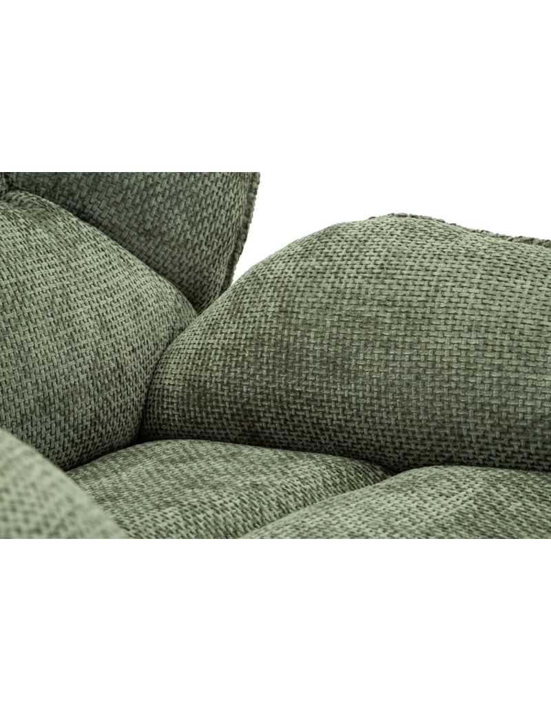 Poltrona girevole Amburgo verde in stile retrò, 85 x 80 x 81 cm | Mauro Ferretti -MAURO FERRETTI