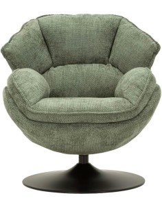 Poltrona girevole Amburgo verde in stile retrò, 85 x 80 x 81 cm | Mauro Ferretti -MAURO FERRETTI 2