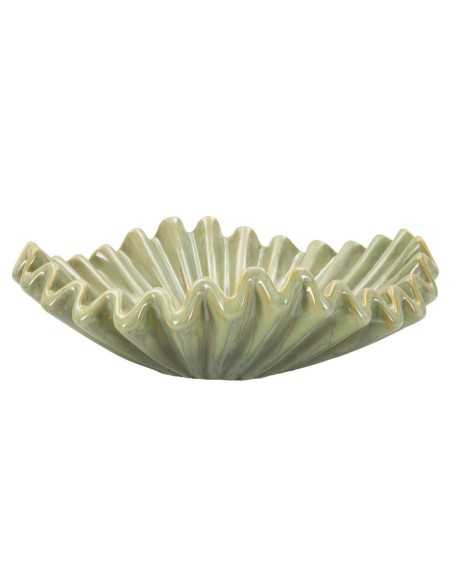 Centrotavola e Svuotatasche Venice in ceramica verde effetto vetro soffiato, Ø 40 cm | Mauro Ferretti -MAURO FERRETTI