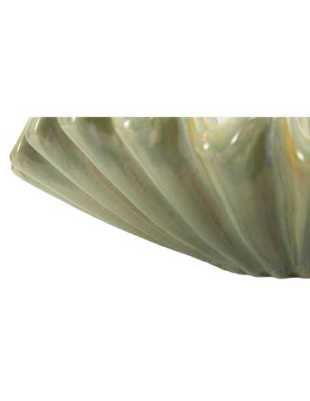 Centrotavola e Svuotatasche Venice in ceramica verde effetto vetro soffiato, Ø 40 cm | Mauro Ferretti -MAURO FERRETTI