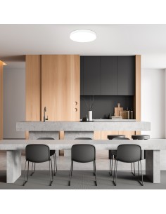 Plafoniera LED Turin tonda minimal Ø 40 cm bianca, 30 W, CCT 3000/4000/5000 K | Mantra -MANTRA 2