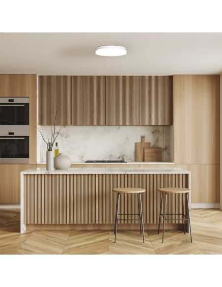 Plafoniera LED Turin slim tonda Ø 40 cm bianca, 20 W, CCT 3000/4000/5000 K | Mantra -MANTRA