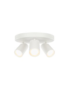 Plafoniera Ø 25 cm con 3 faretti orientabili in bianco, GU10 | Mantra -MANTRA